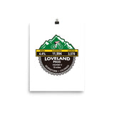 Loveland Pass Highway 6 - Georgetown, CO Photo paper poster